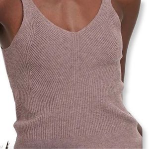 A New Day Sweater Tank Top in Dusty Purple,  size XL